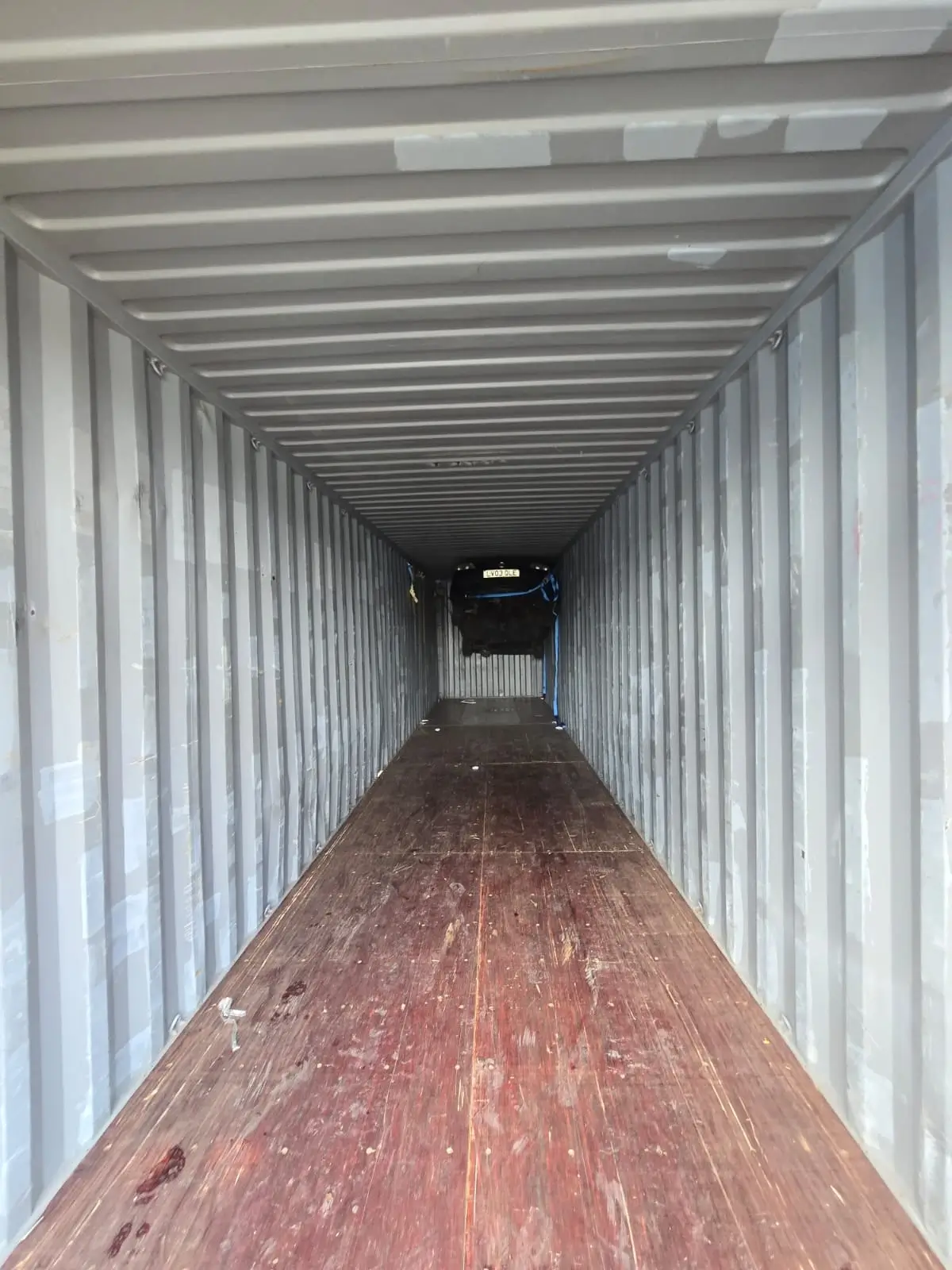 Empty 40ft container ready to be loaded with UK cargo for Nigeria shipment